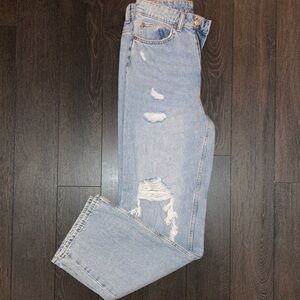 H&M light distressed denim​